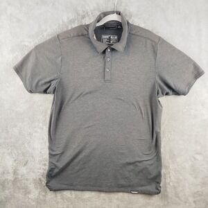 Truewerk Polo Shirt Mens Medium Gray EDO Office Career Golf Performance Outdoor